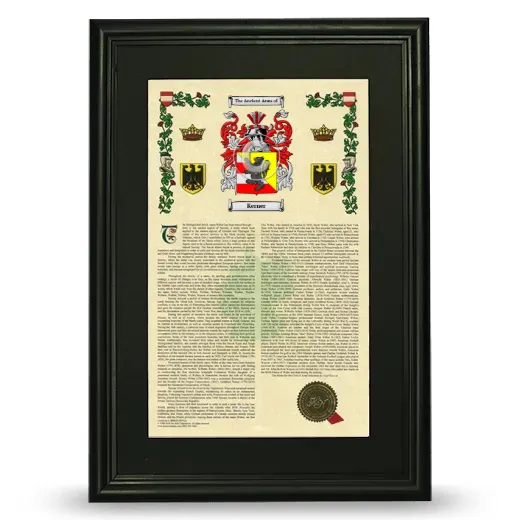Kerner Deluxe Armorial Framed - Black
