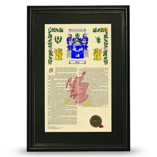 Kety Deluxe Armorial Framed - Black