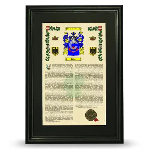 Kiffer Deluxe Armorial Framed - Black