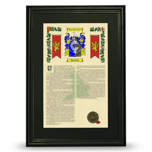 Kinardesly Deluxe Armorial Framed - Black