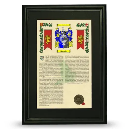 Kintersly Deluxe Armorial Framed - Black