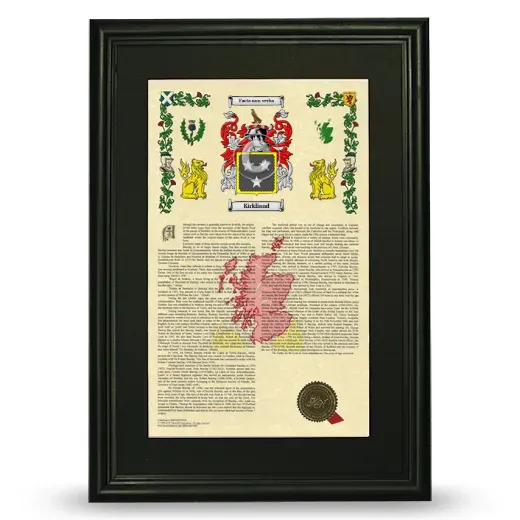 Kirkliand Deluxe Armorial Framed - Black