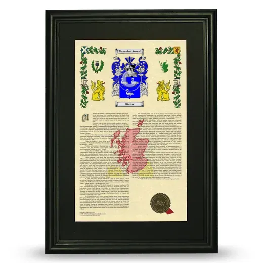Kivins Deluxe Armorial Framed - Black