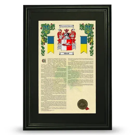 Klimak Deluxe Armorial Framed - Black