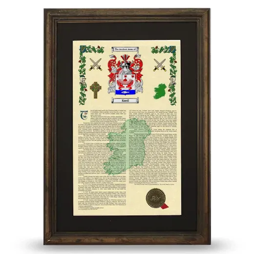Kneil Deluxe Armorial Framed - Brown