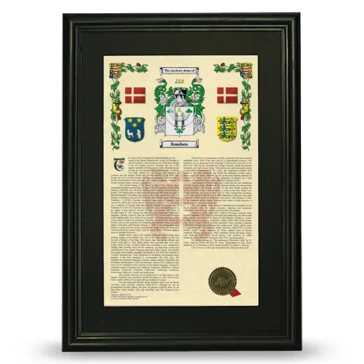 Knudsen Deluxe Armorial Framed - Black