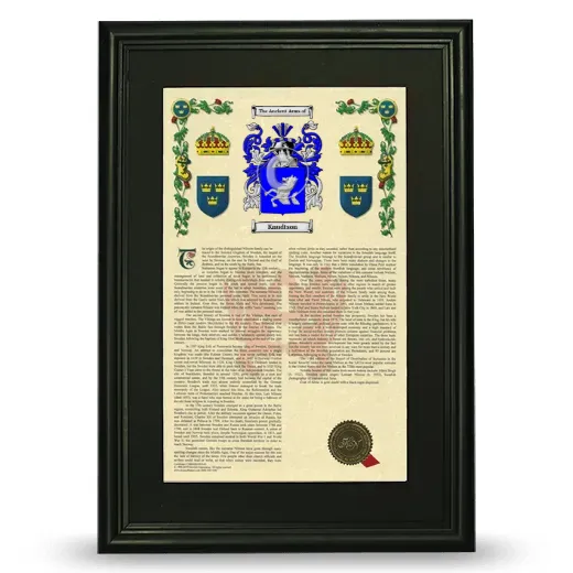 Knudtson Deluxe Armorial Framed - Black