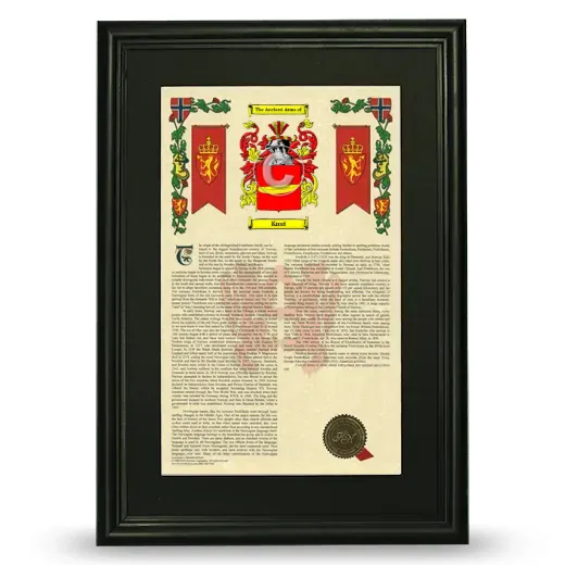 Knut Deluxe Armorial Framed - Black
