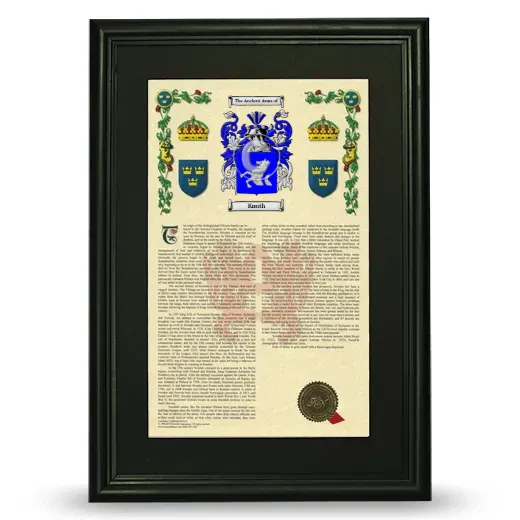 Knuth Deluxe Armorial Framed - Black