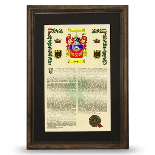 Kohan Deluxe Armorial Framed - Brown