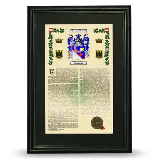 Kornmann Deluxe Armorial Framed - Black