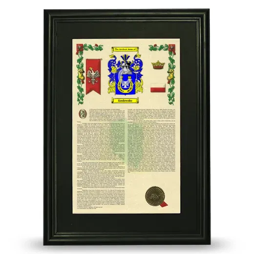 Koslowsky Deluxe Armorial Framed - Black