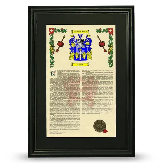 Krabill Deluxe Armorial Framed - Black