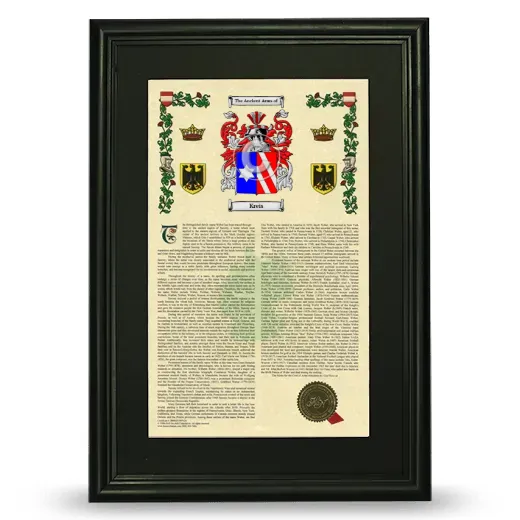 Kreis Deluxe Armorial Framed - Black