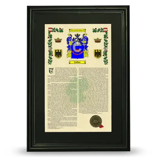 Kuffner Deluxe Armorial Framed - Black