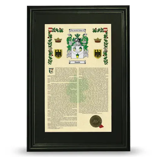 Kunde Deluxe Armorial Framed - Black