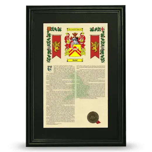 Kyriel Deluxe Armorial Framed - Black