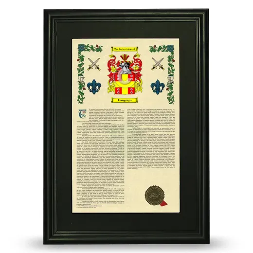 L'angevyn Deluxe Armorial Framed - Black