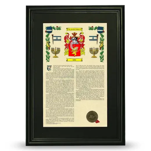 Löw Deluxe Armorial Framed - Black