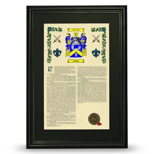 Lablent Deluxe Armorial Framed - Black