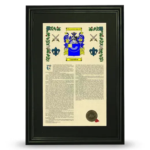 Lagendron Deluxe Armorial Framed - Black