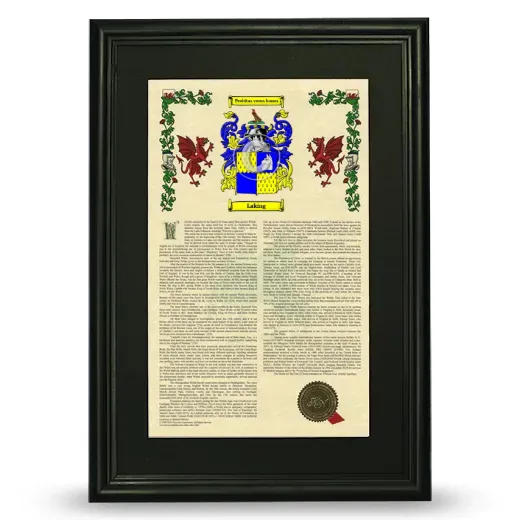 Laking Deluxe Armorial Framed - Black