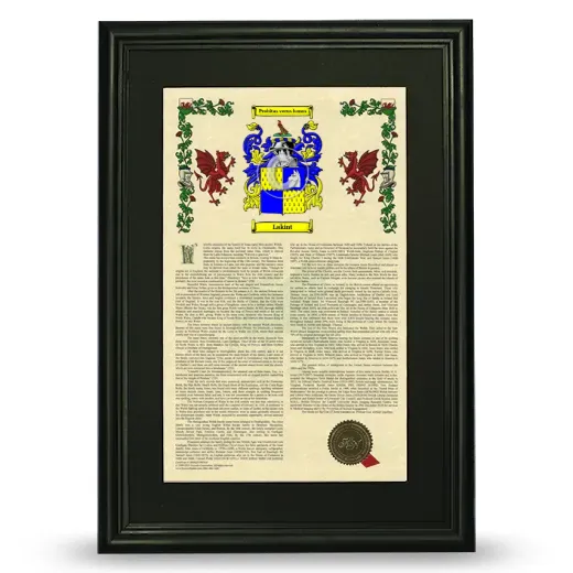 Lakint Deluxe Armorial Framed - Black