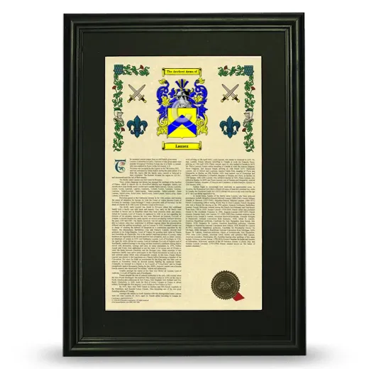 Lamez Deluxe Armorial Framed - Black