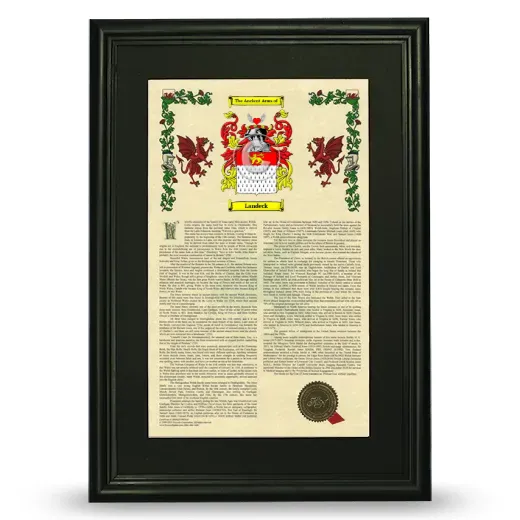 Landeck Deluxe Armorial Framed - Black