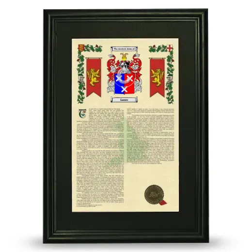 Laner Deluxe Armorial Framed - Black