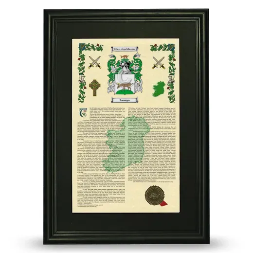 Lannyn Deluxe Armorial Framed - Black