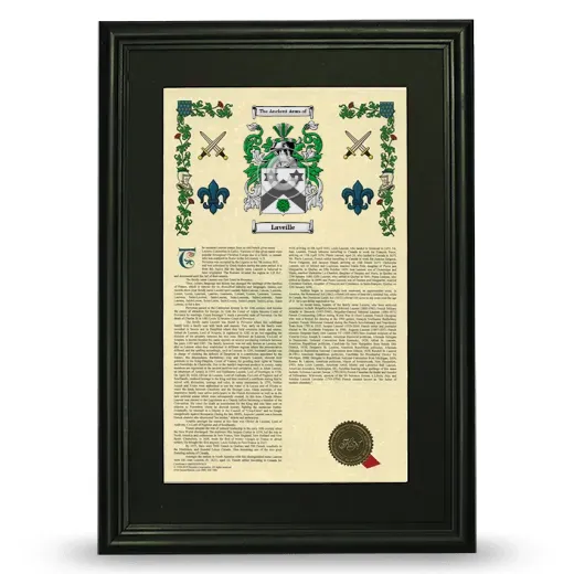 Laveille Deluxe Armorial Framed - Black