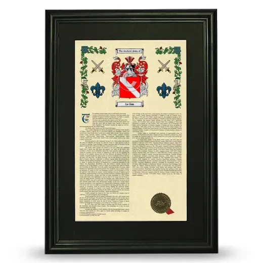 Le fon Deluxe Armorial Framed - Black