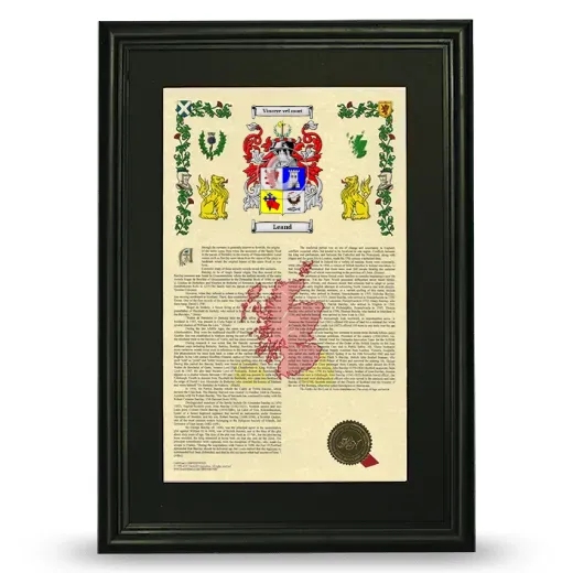 Leand Deluxe Armorial Framed - Black
