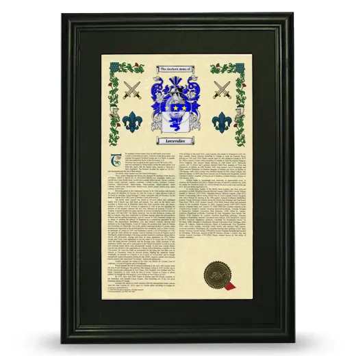 Lecavalier Deluxe Armorial Framed - Black