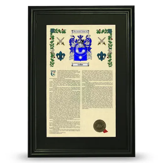 Ledue Deluxe Armorial Framed - Black