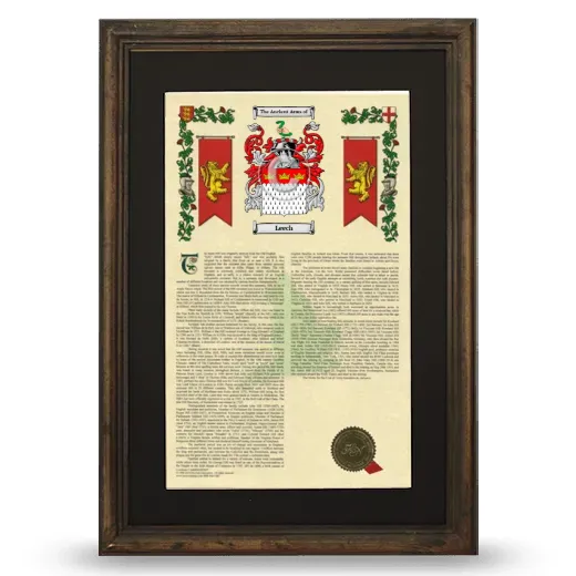 Leech Deluxe Armorial Framed - Brown
