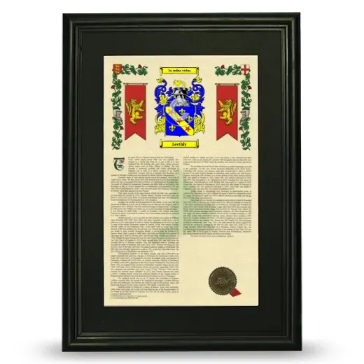 Leethly Deluxe Armorial Framed - Black
