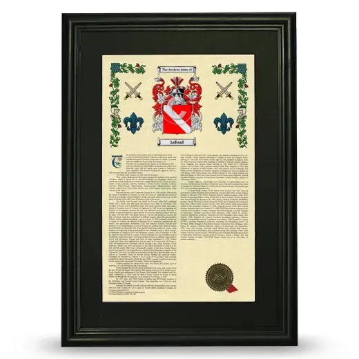 Lefond Deluxe Armorial Framed - Black