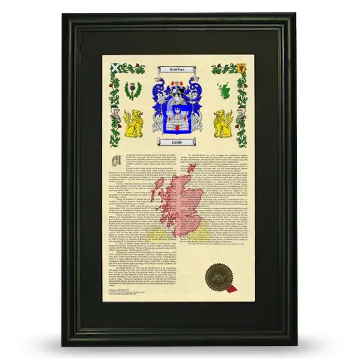 Leide Deluxe Armorial Framed - Black
