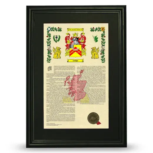 Leidge Deluxe Armorial Framed - Black