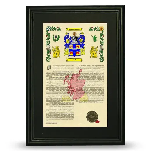 Leil Deluxe Armorial Framed - Black