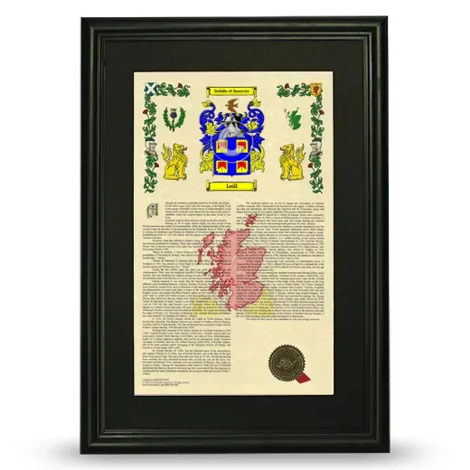 Leill Deluxe Armorial Framed - Black