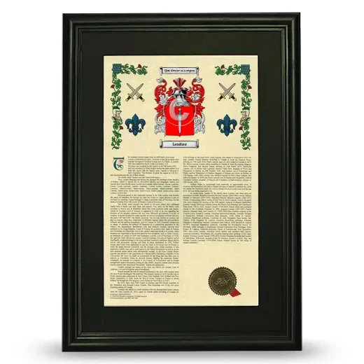 Lentiez Deluxe Armorial Framed - Black