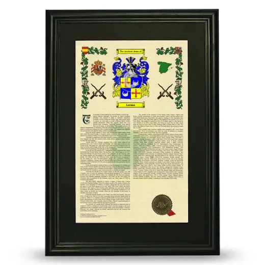 Lerma Deluxe Armorial Framed - Black