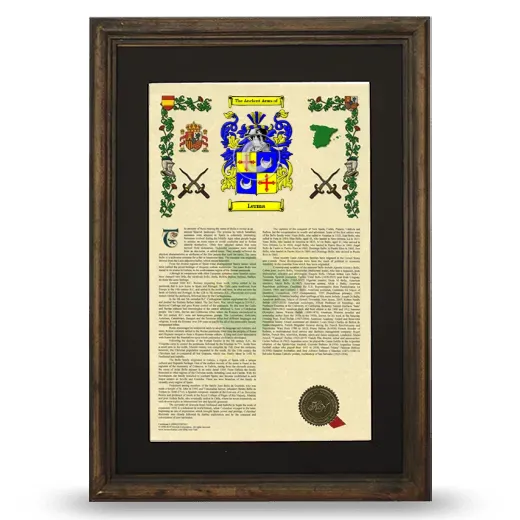 Lerma Deluxe Armorial Framed - Brown