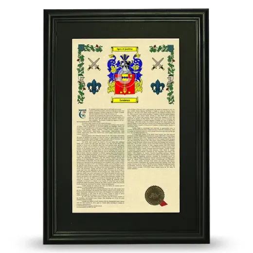 Lesieux Deluxe Armorial Framed - Black