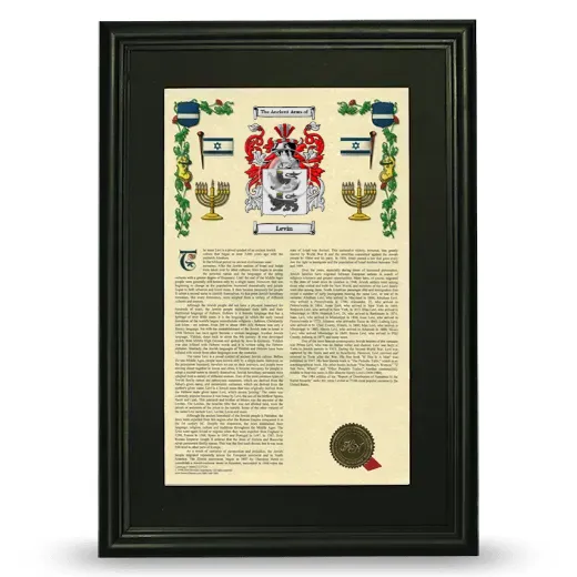 Levin Deluxe Armorial Framed - Black