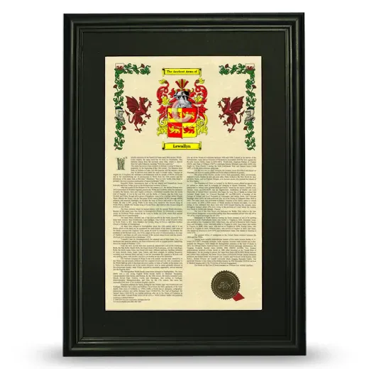 Lewallyn Deluxe Armorial Framed - Black