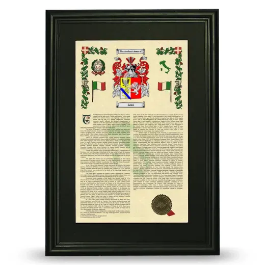 Lexi Deluxe Armorial Framed - Black